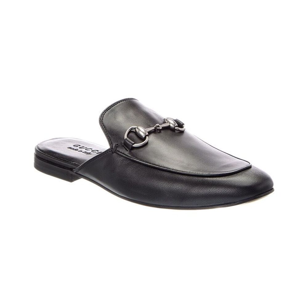 Gucci Horsebit Leather Mule, Black